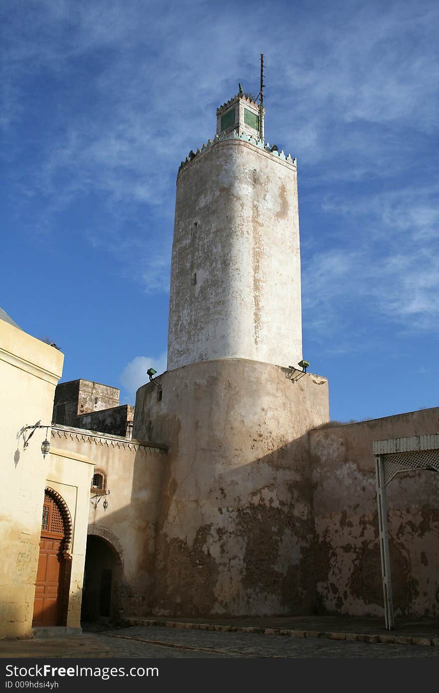 View at fortified tower in El Jadida (Morocco)