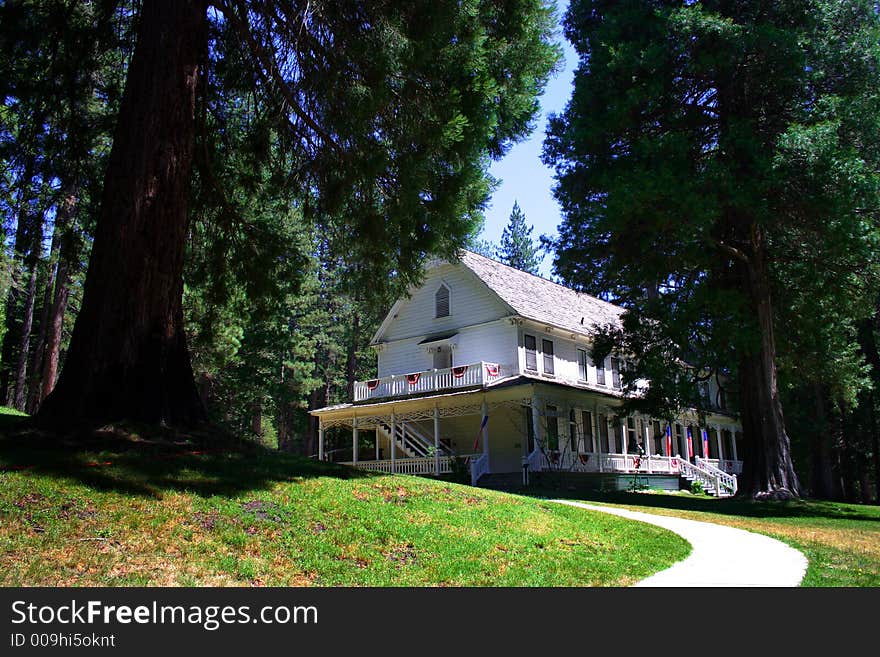 Wawona Hotel is one of the oldest mountain resort hotels in California and is a National Historic Landmark. The hotel was built in 1879 to serve tourists visiting the Mariposa Grove. Its verdant meadows, rushing streams, and tranquility make this a favorite of those who prefer a relaxed environment and the gracious charm of a bygone era. Wawona Hotel is one of the oldest mountain resort hotels in California and is a National Historic Landmark. The hotel was built in 1879 to serve tourists visiting the Mariposa Grove. Its verdant meadows, rushing streams, and tranquility make this a favorite of those who prefer a relaxed environment and the gracious charm of a bygone era