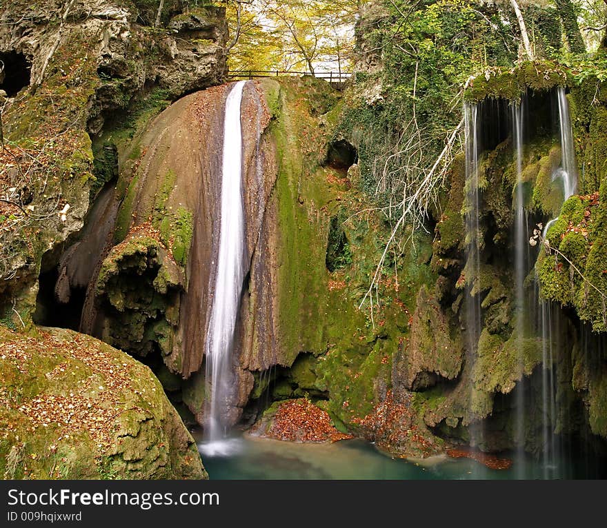 Stream in forest in Urbasa, Basque Country, Spain