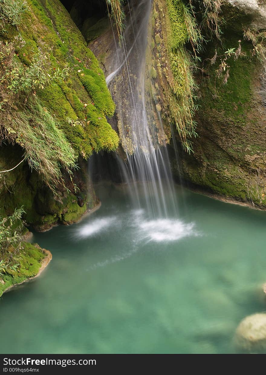 Stream in forest in Urbasa, Basque Country, Spain