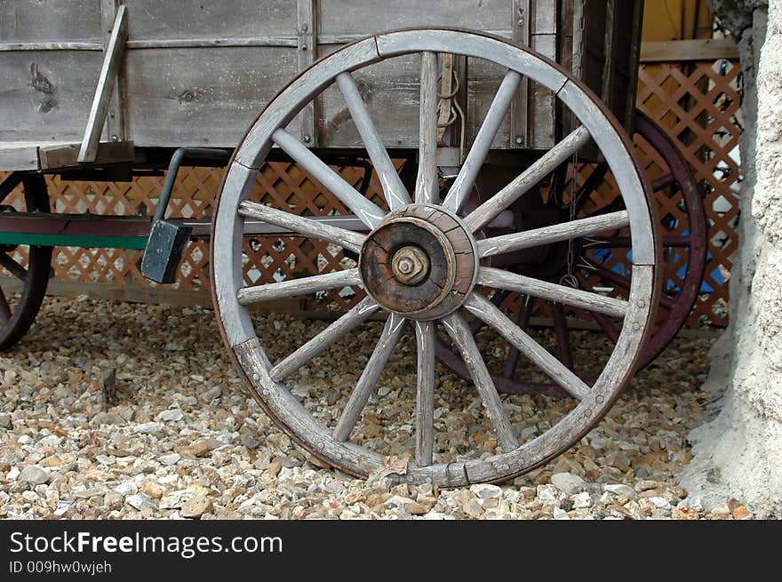 Wagon wheels showing the passing of time