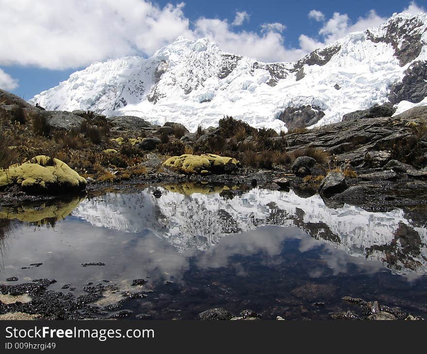 Mountain lake in the Cordilleras mountain. Mountain lake in the Cordilleras mountain