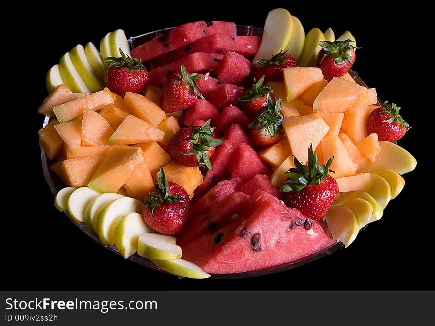 Variety of Fruits in a platter. Variety of Fruits in a platter