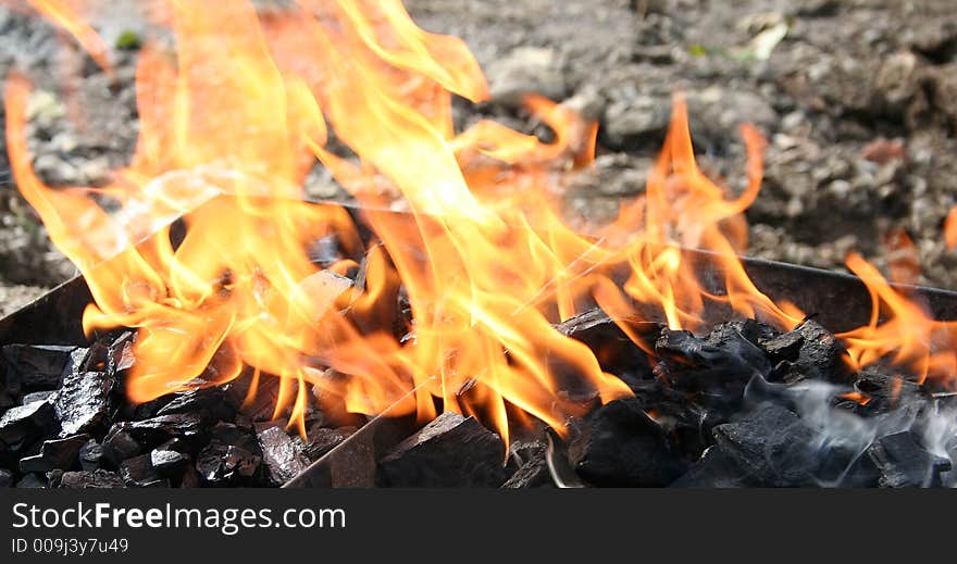 Fire! Fire background. Beautiful flame background from a barbecue. Fire! Fire background. Beautiful flame background from a barbecue.