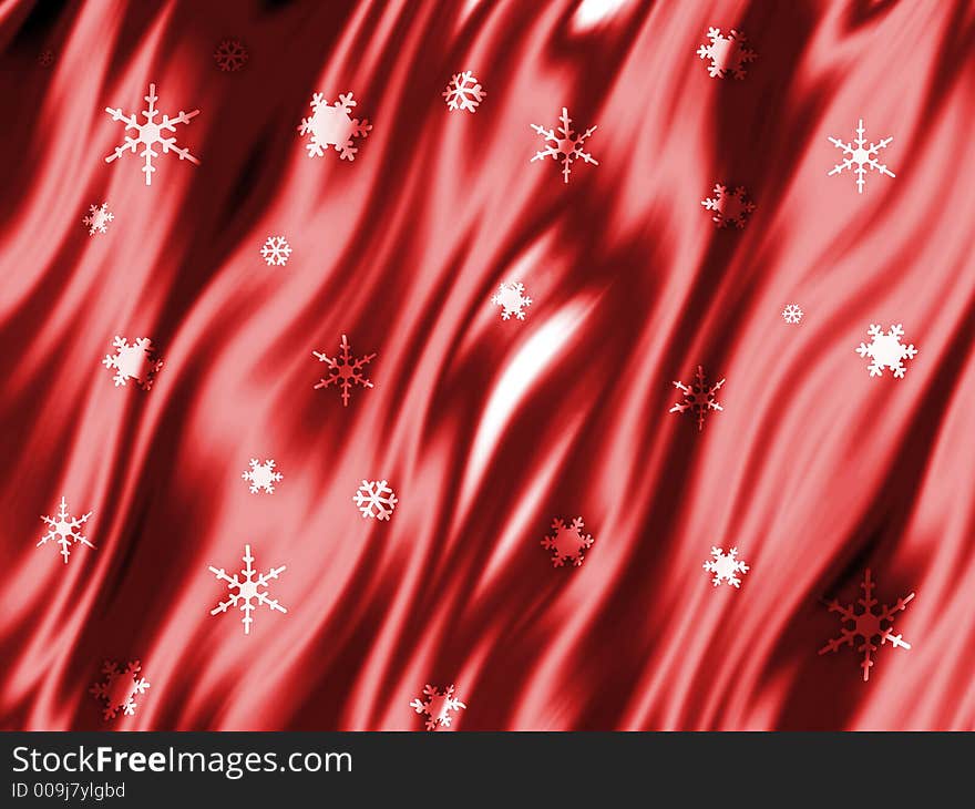 Blue curtain christmas background illustration