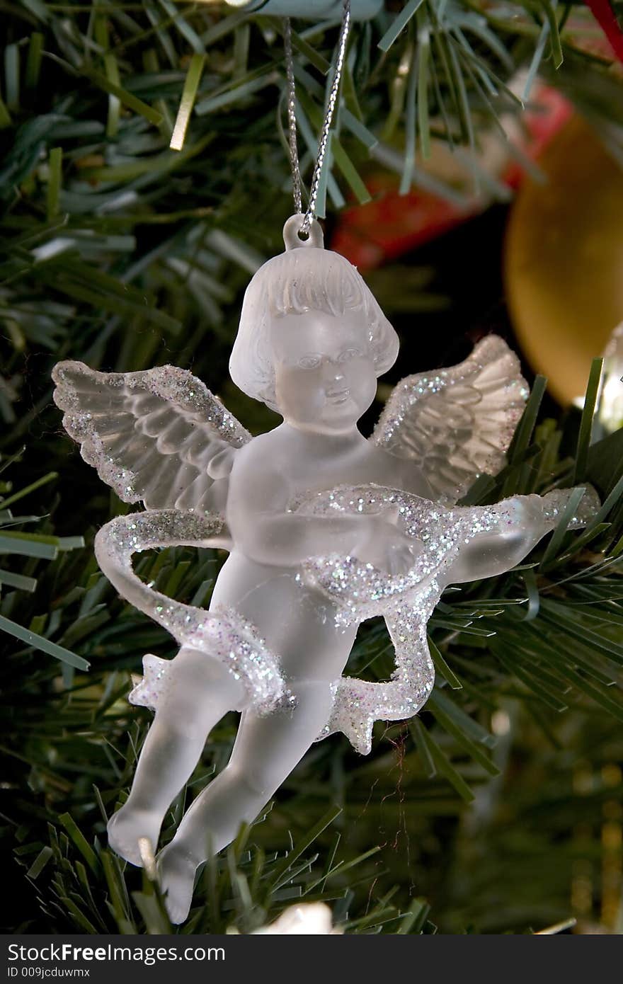 Crystal angel christmas decoration