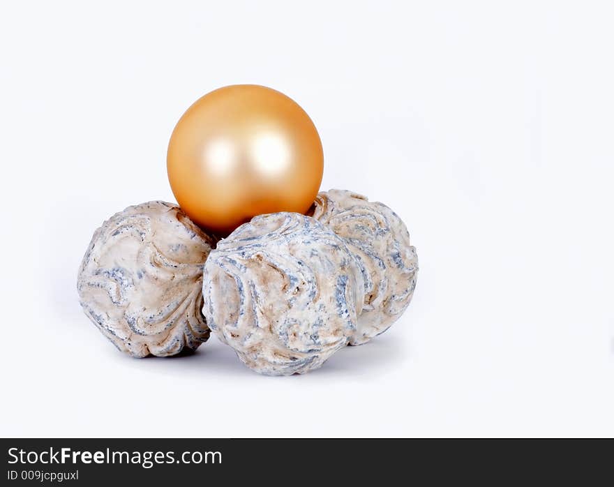 Stack of christmas balls