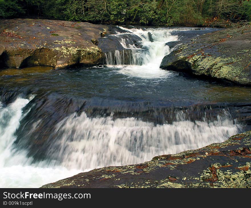 Waterfall at Dicks Creek Fall, North, GA. Waterfall at Dicks Creek Fall, North, GA