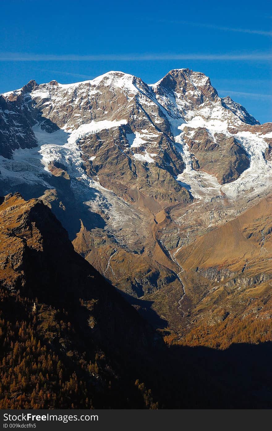 South side of Monte Rosa massif (4634mt), Alagna, Val Sesia, west Alps, Italy.