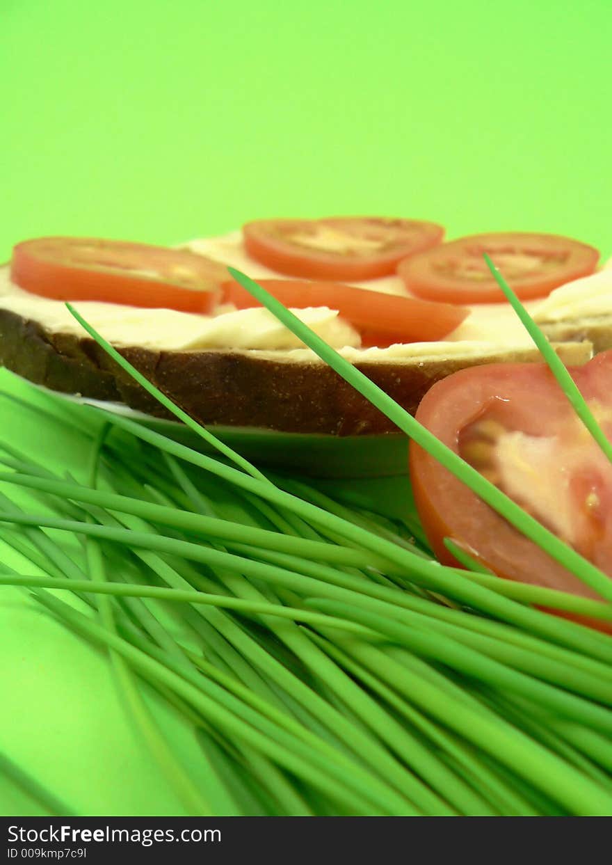 Sandwich -tomato+bread+cheese=lunch