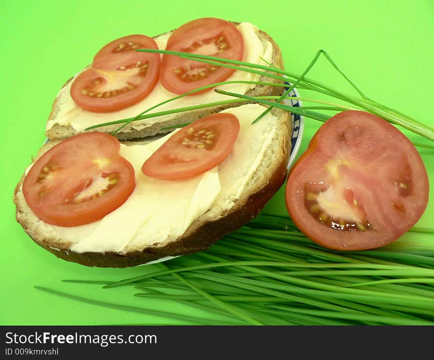 Sandwich -tomato+bread+cheese=lunch