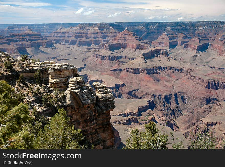 Grand Canyon South Rim from viewing point