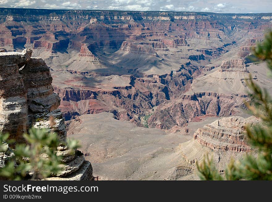 Grand Canyon South Rim from viewing point