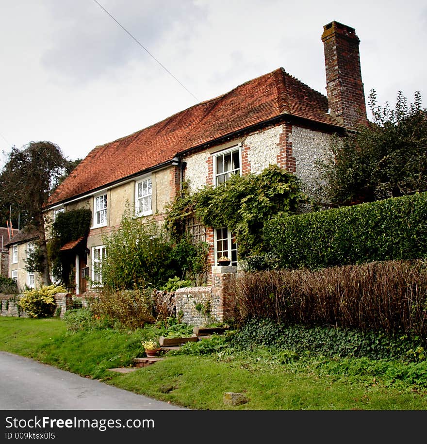 Historic House in a Village Street in Rural England. Historic House in a Village Street in Rural England