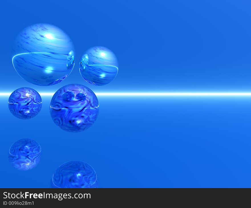 Rising blue bubbles - 3d scene. More in my portfolio. Rising blue bubbles - 3d scene. More in my portfolio