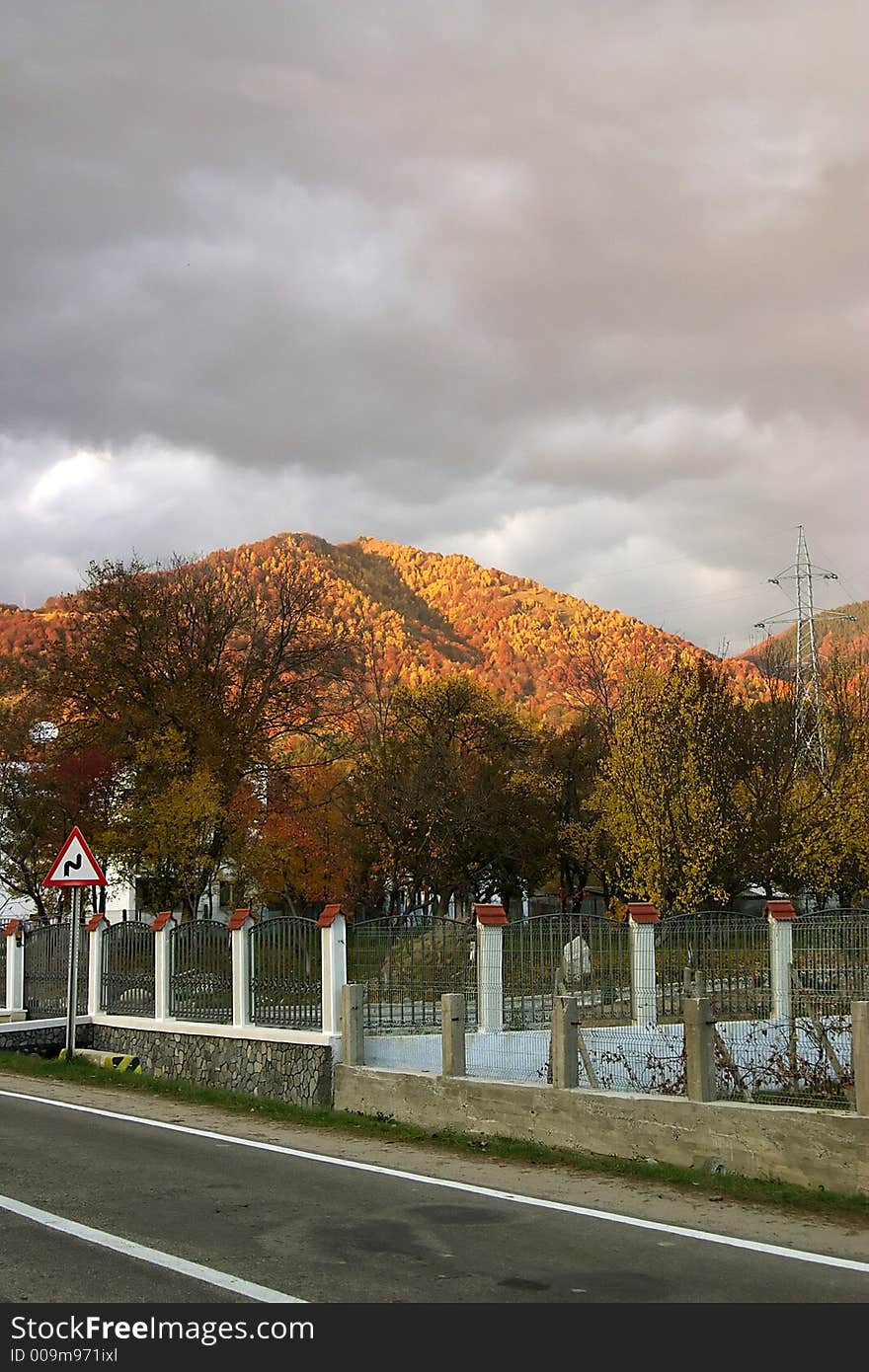 Autumn storm clouds