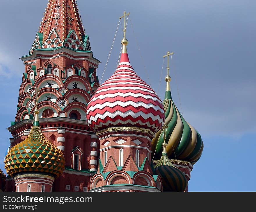 Saint Basil's cathedral in Moscow