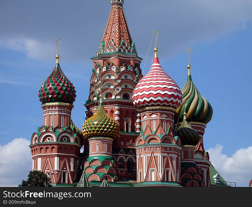 Saint Basil's cathedral in Moscow. Saint Basil's cathedral in Moscow