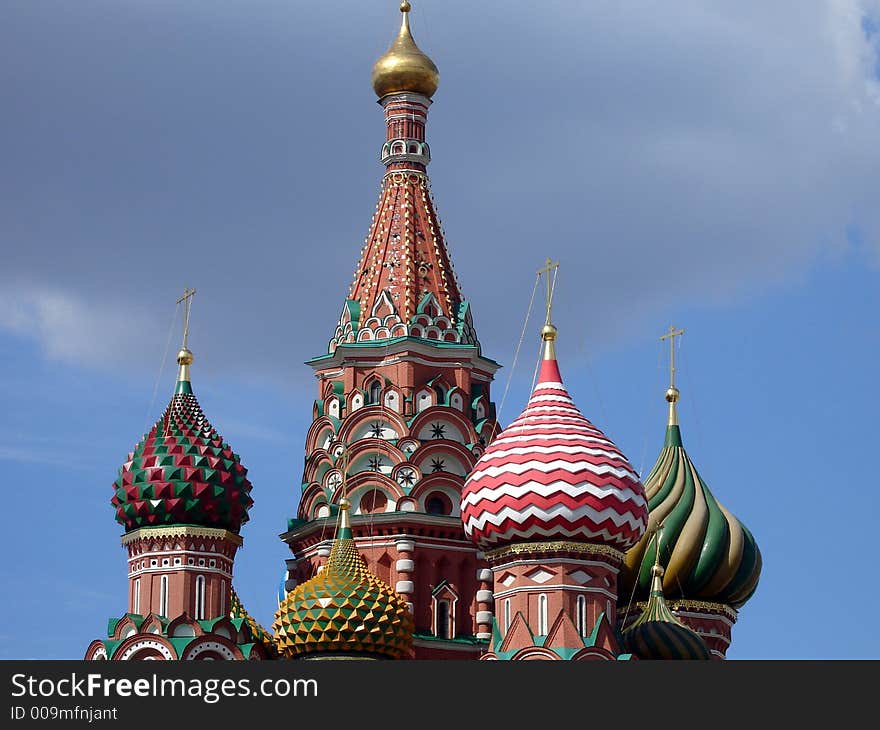 Saint Basil's cathedral in Moscow. Saint Basil's cathedral in Moscow