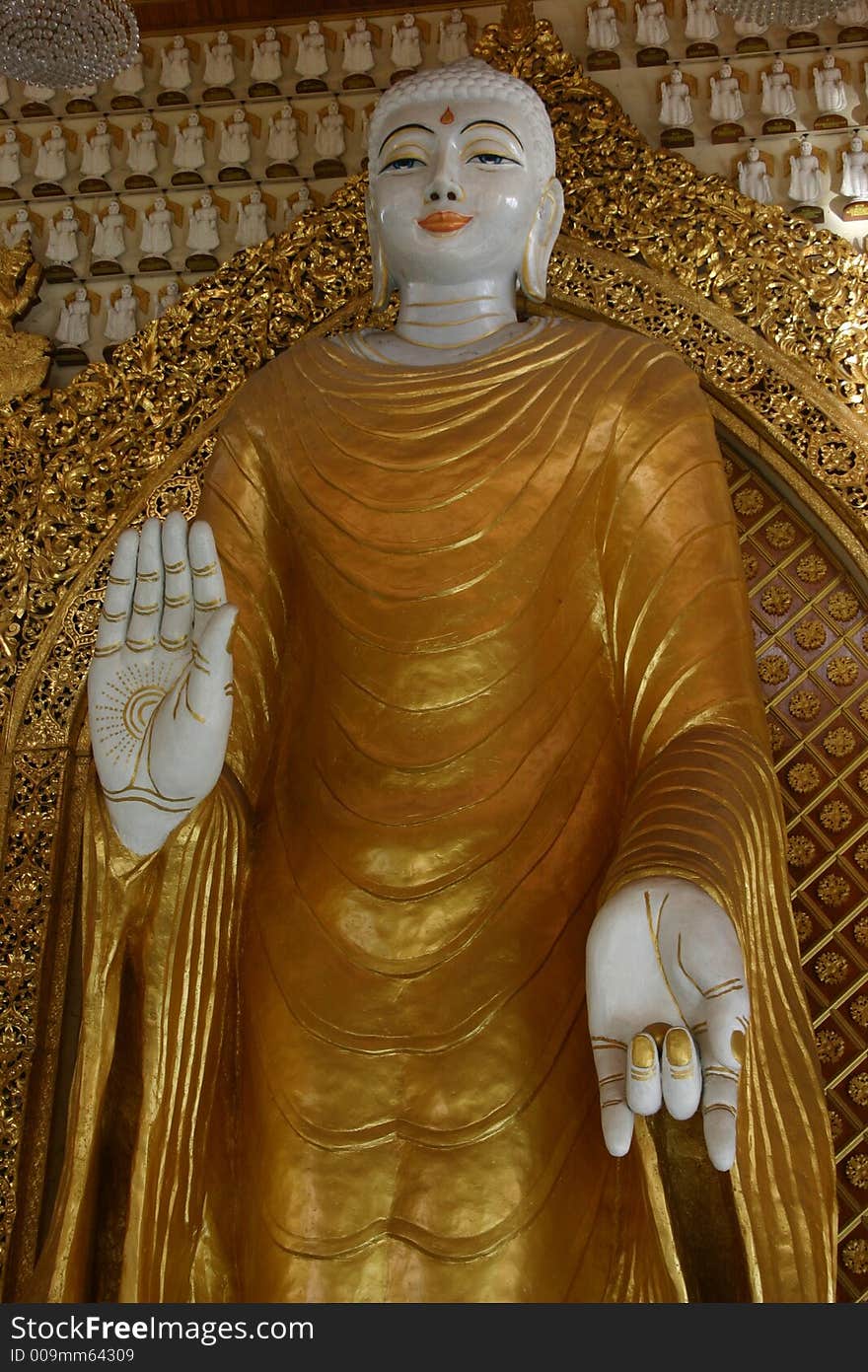 Standing Buddha in Dharmikarama Burmese Temple was found in 1803. It was known as Nandy Molah Burmese Temple. Standing Buddha in Dharmikarama Burmese Temple was found in 1803. It was known as Nandy Molah Burmese Temple.