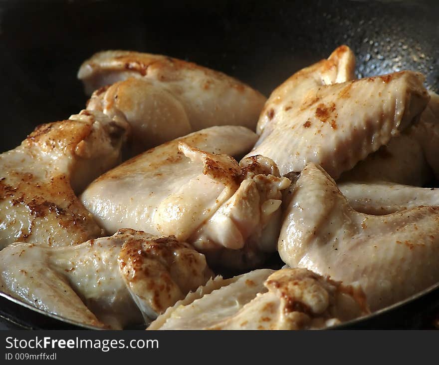 Frying Chicken Wings