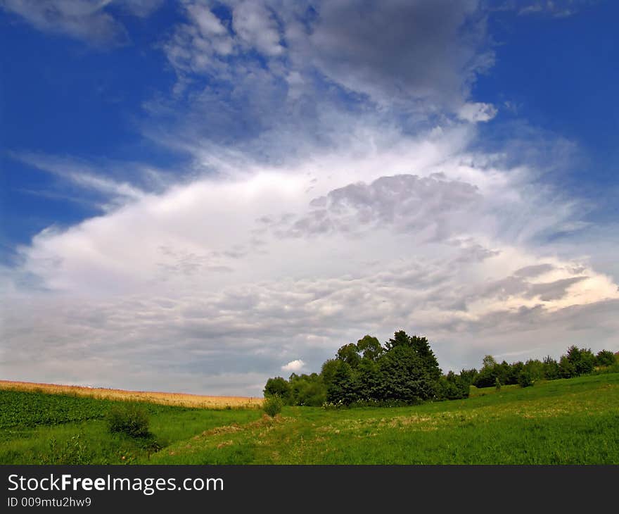 Field and sky