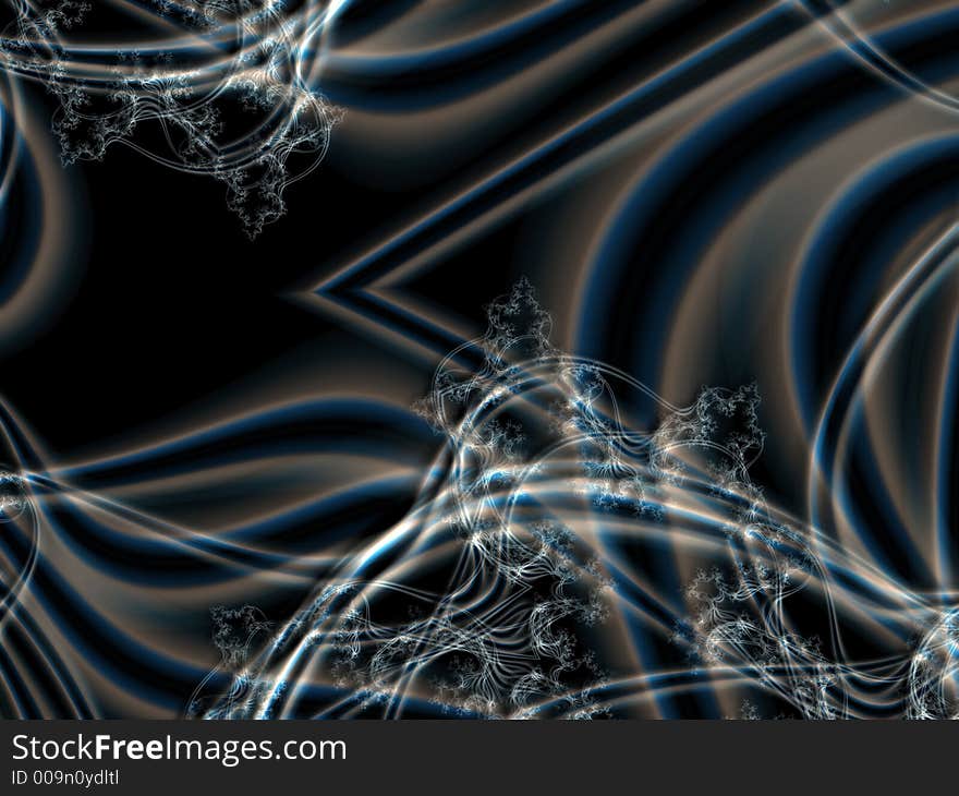 Black and blue lines fractal