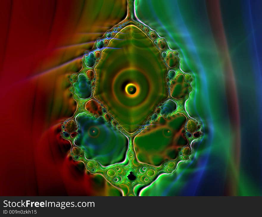 Red and green eggy fractal