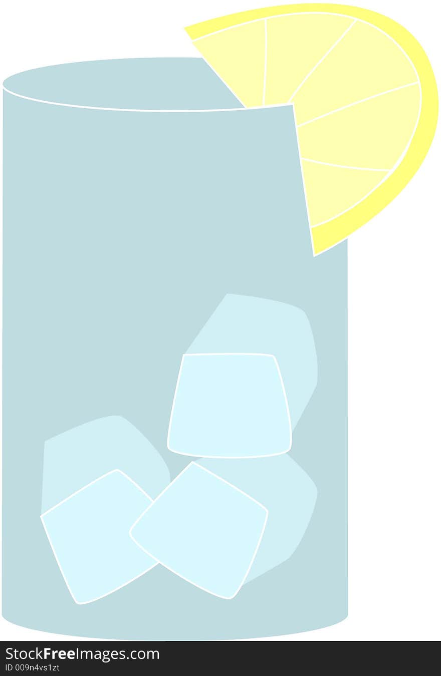 Iced Drink - Fully editable  drawing