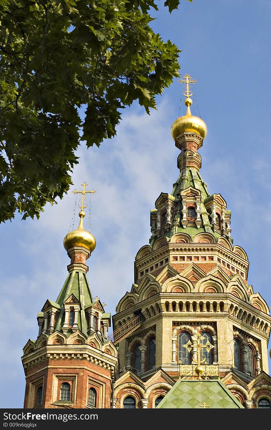 Orthodox cathedral in Petrodvorets (Saint-Petersburg)