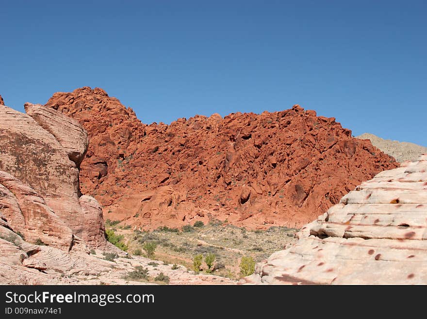 Rock formations in American national park