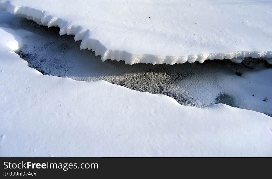 Frozen stream