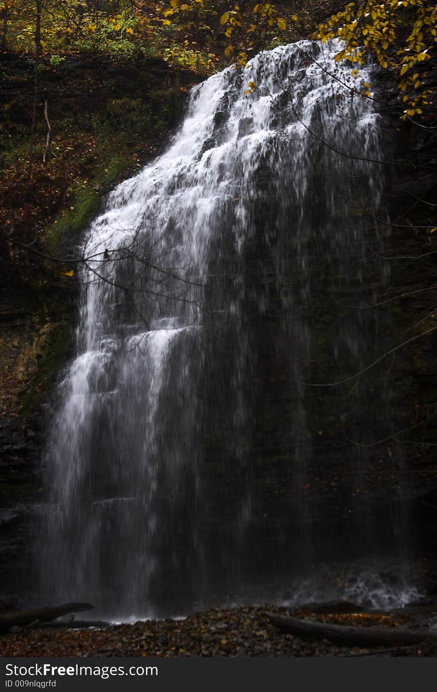 Waterfalls in Autumn with changing colours. Waterfalls in Autumn with changing colours