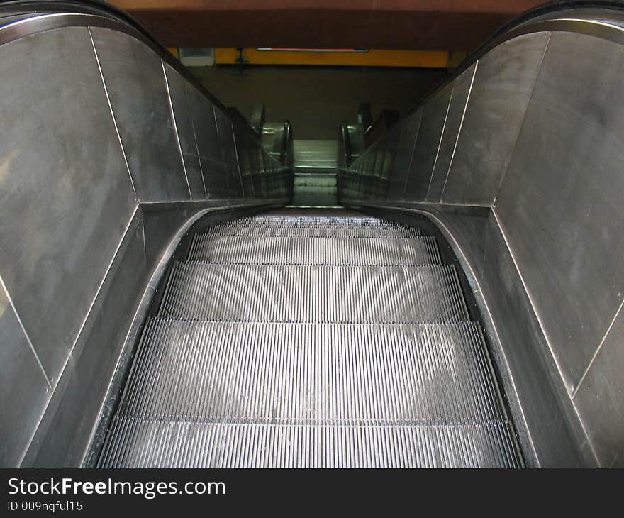 Electric subway staircase