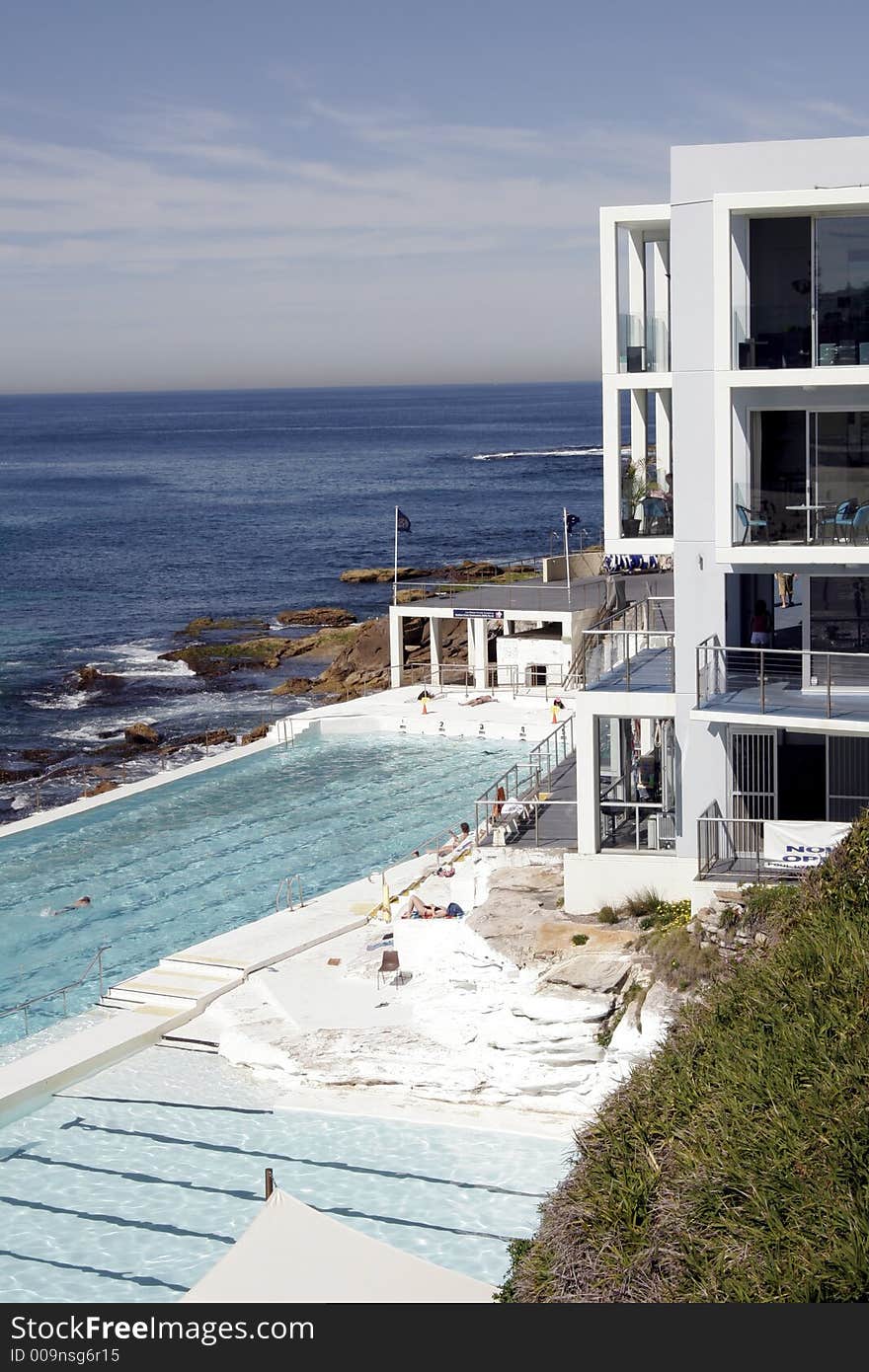 Outdoor Pool At The Famous Bondi Beach In Sydney, Australia