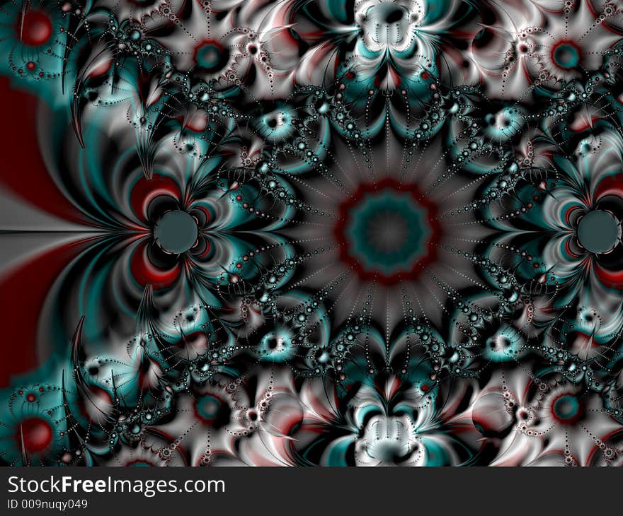 Symmetrical spiral fractal