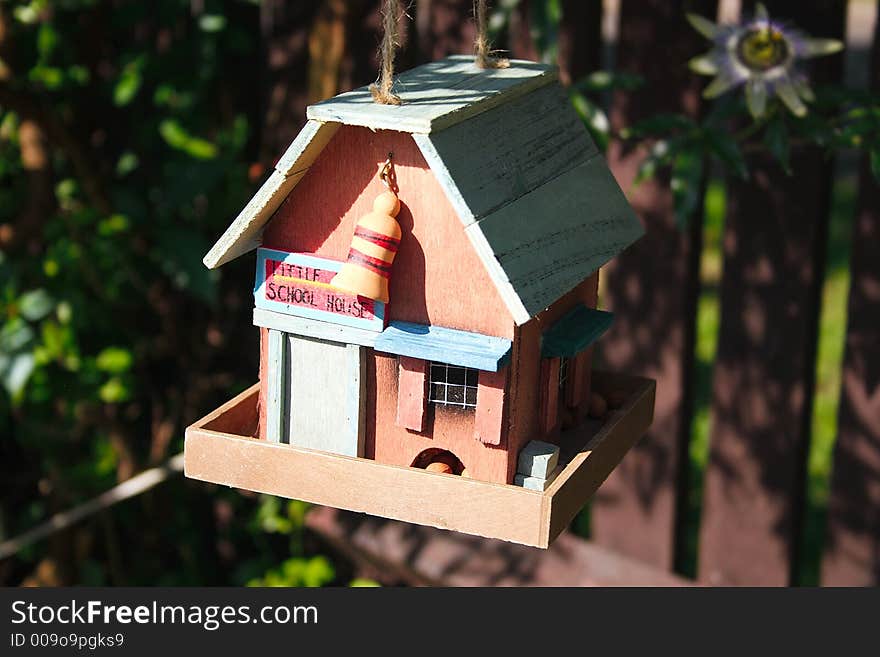 Ornamental house for the birds nuts. Ornamental house for the birds nuts