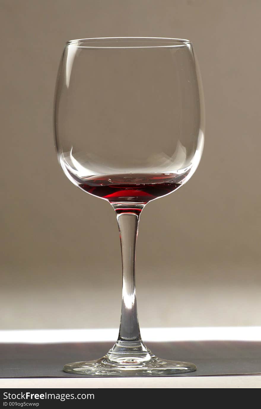 Glass of wine, photo shooting in studio