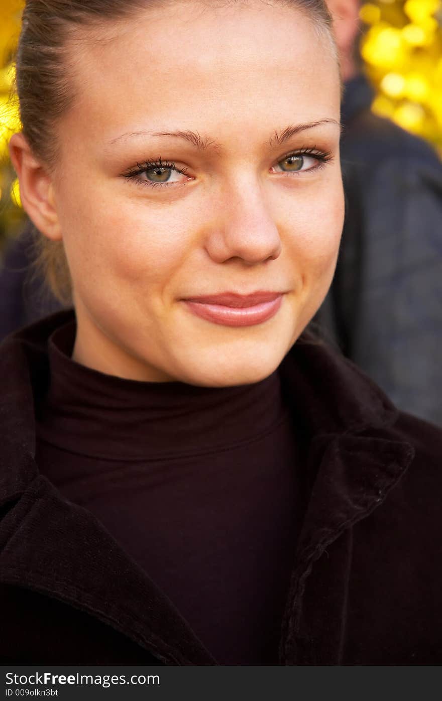 Autumn portrait of a girl