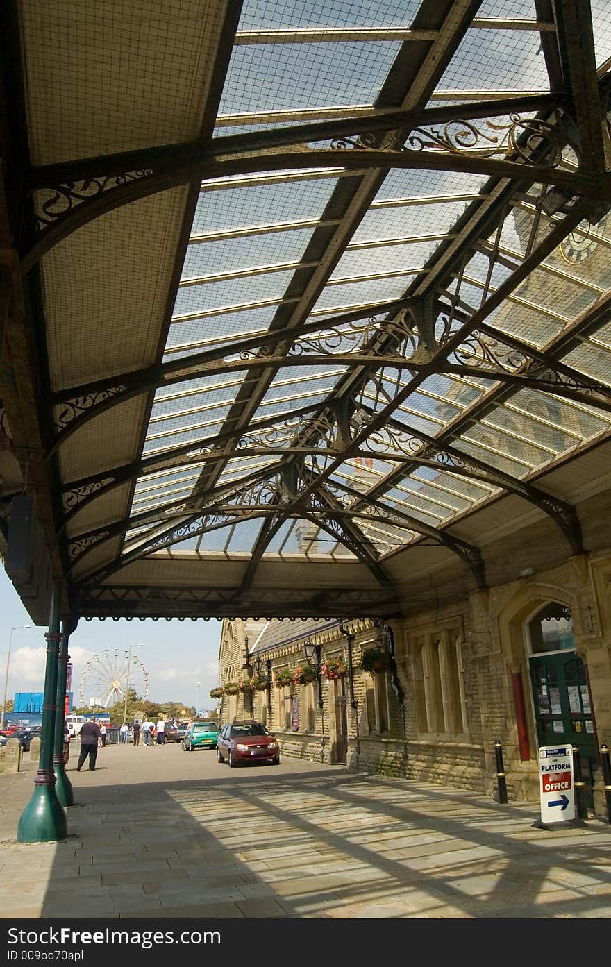 Under the canopy of the old railway station