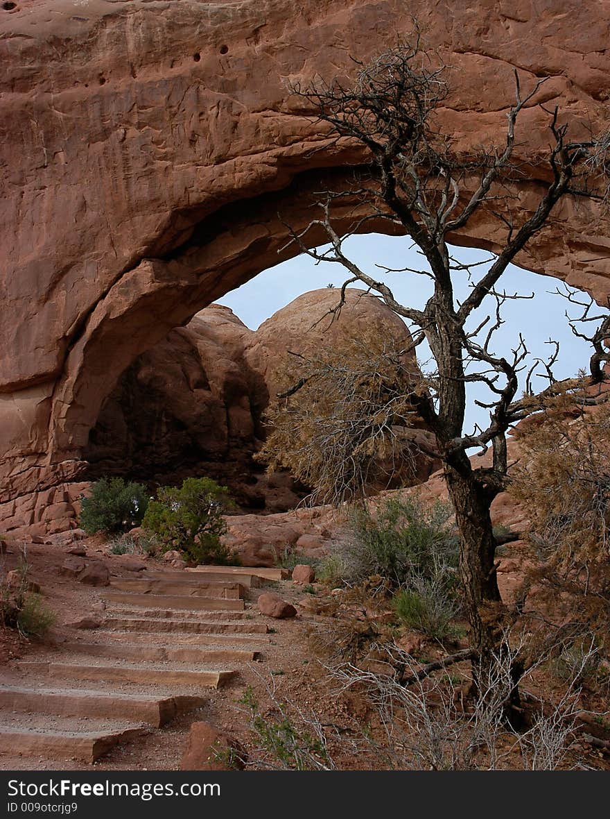 Stairway and Arch