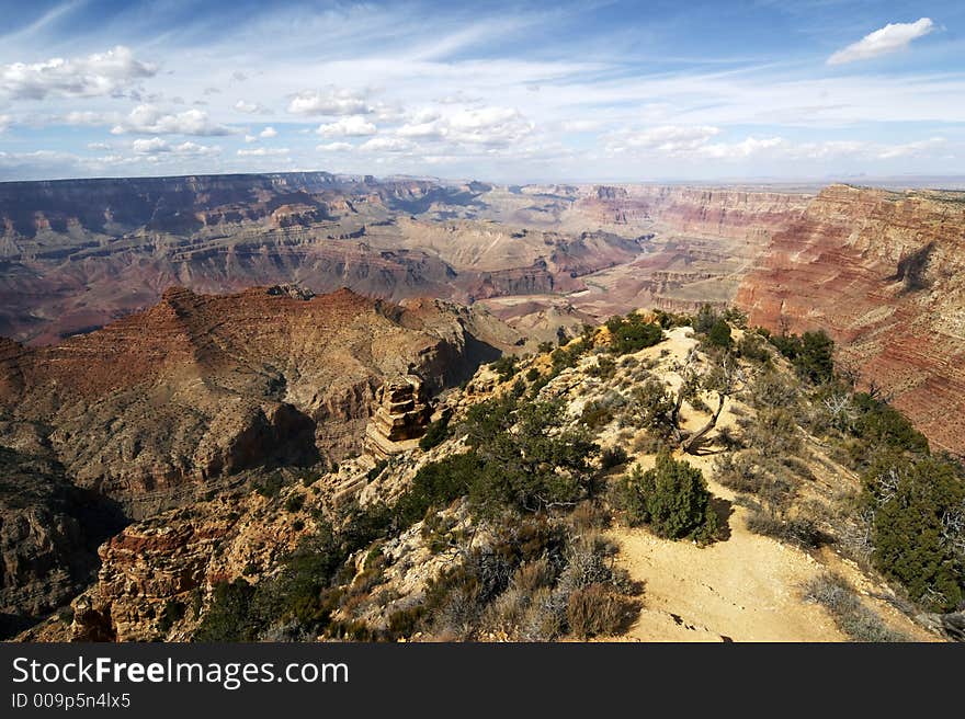 Grand Canyon view from Yaki Point, Arizona, USA. Grand Canyon view from Yaki Point, Arizona, USA