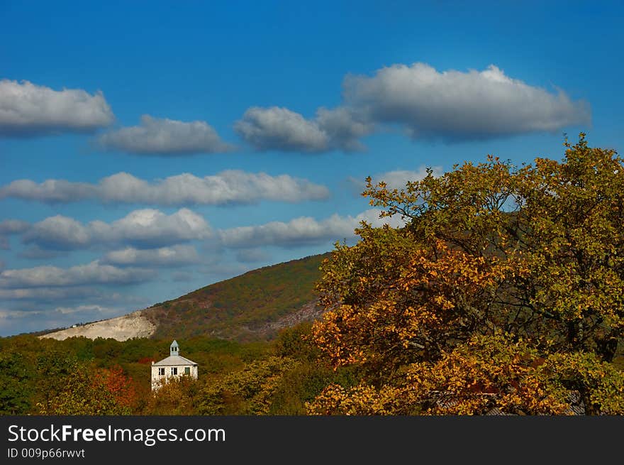 Crimean Hills In Green And Yellow