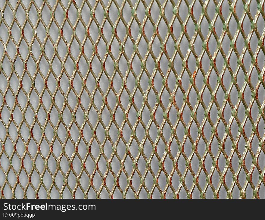 Background From Metal Painted Net