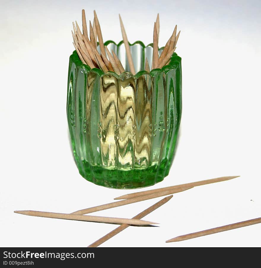 Glass Toothpick Holder