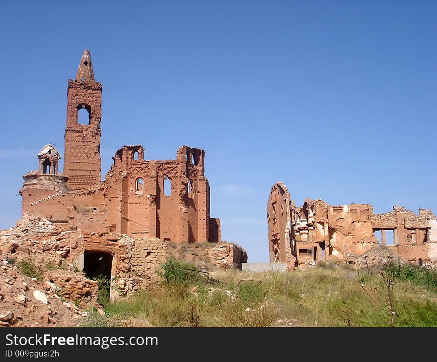 A town shred to pieces in the Spanish Civil War