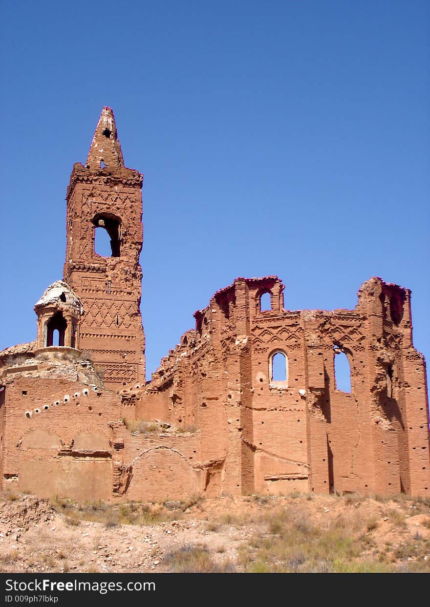 A town shred to pieces in the Spanish Civil War. A town shred to pieces in the Spanish Civil War