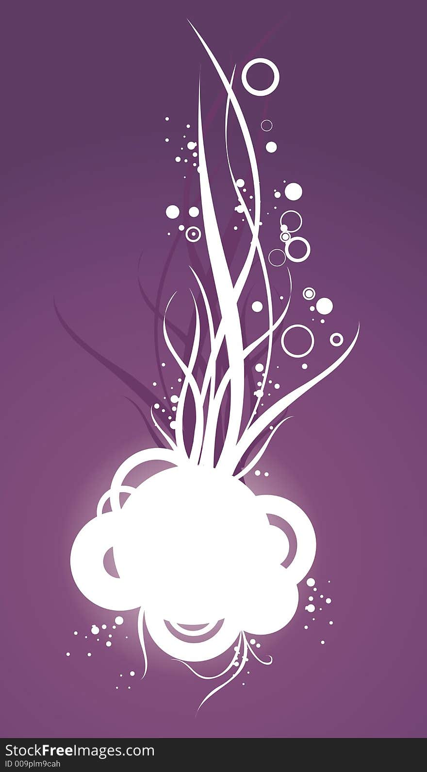 Bubbly deep violet illustration style. Bubbly deep violet illustration style.