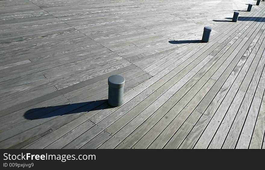 Wooden Deck Diagonal Background