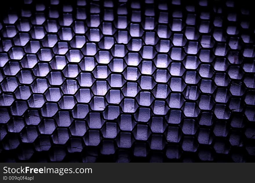 Photo of a Grid / Honeycomb Background - Light From Beneath Material